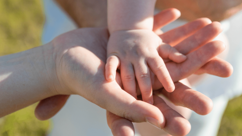 image of a child hand