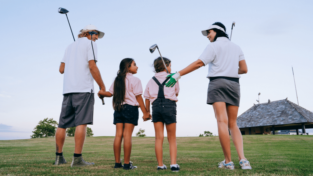 an image of a family playing in the park