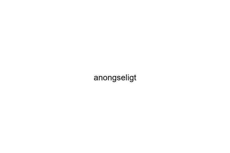 anongseligt