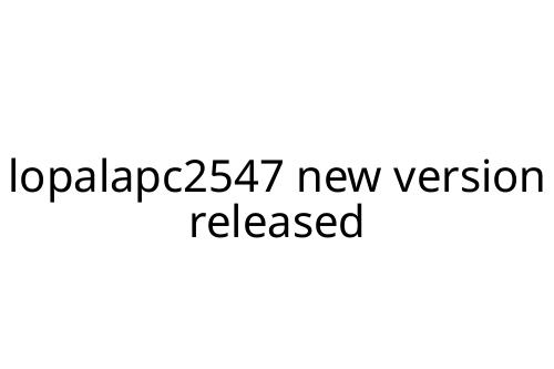 lopalapc2547 new version released