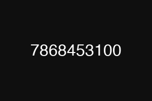 7868453100
